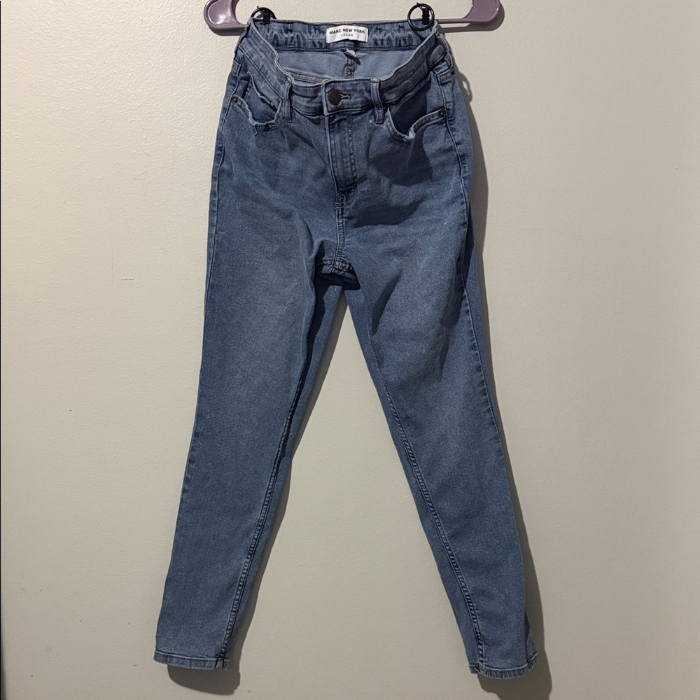 Marc New York High-Rise Slim Taper Jeans in Blue
